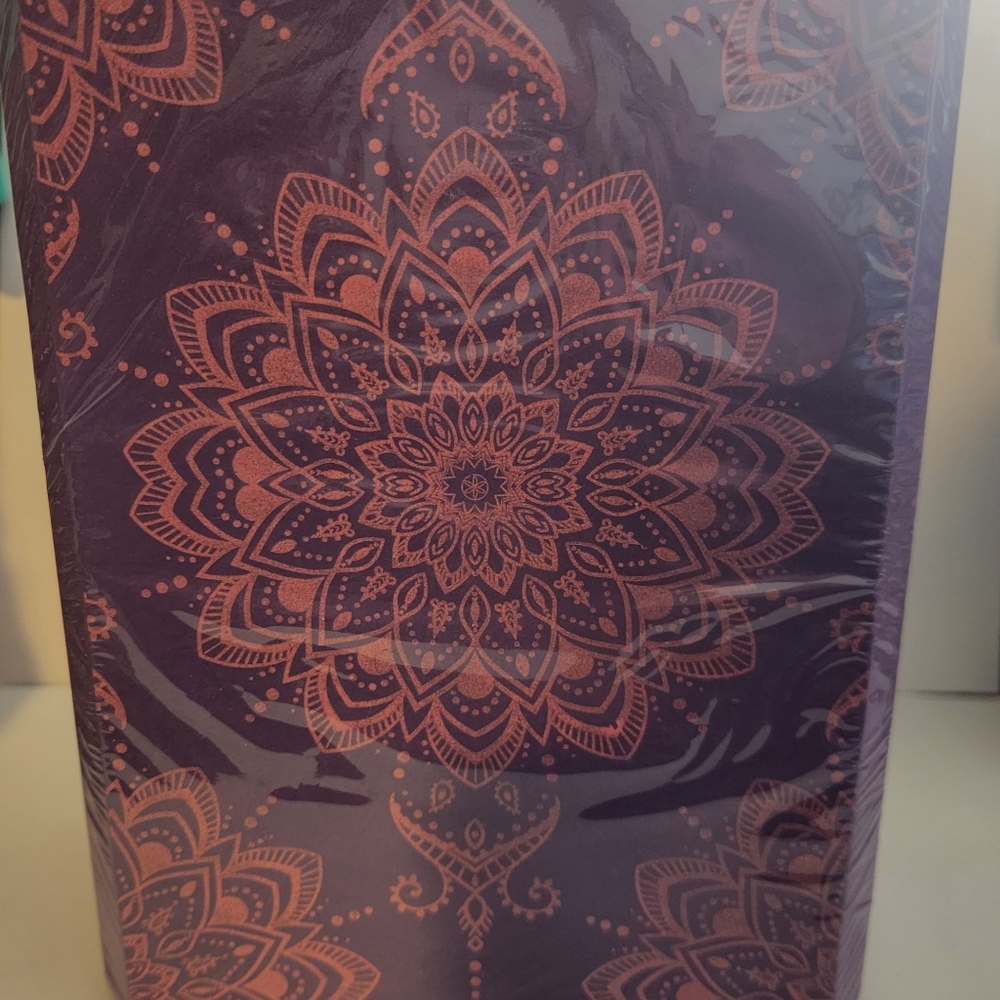 Purple yoga block
